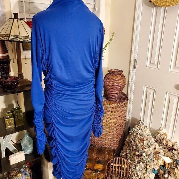 The Curve Los Angeles Rushed detail Bodycon Dress Sz 3XL - Picture 6 of 11